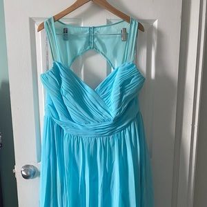Best For Bride Blue Bridesmaids dress